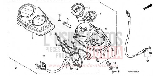 COMPTEUR (CBF125M9/A) CBF125M9 de 2009